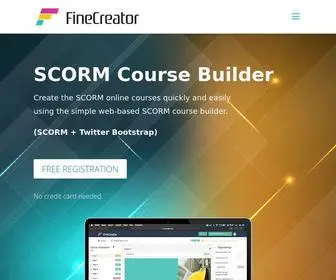 Finecreator.com(Course Builder) Screenshot