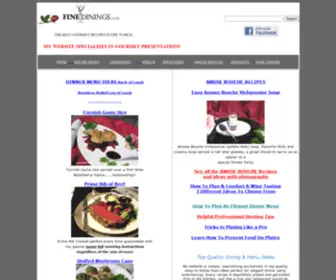 Finedinings.com(Fine Dining Gourmet Recipes) Screenshot