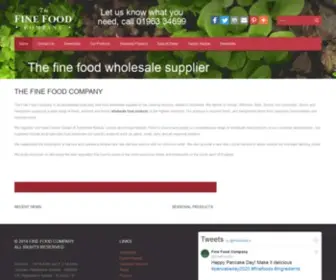 Finefoodco.co.uk(The Fine Food Company) Screenshot