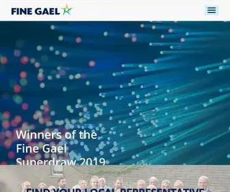 Finegael.ie(Fine Gael want to create a fair and caring Ireland where everybody) Screenshot