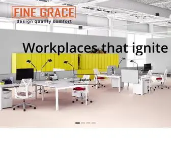 Finegrace.com(Office Furniture) Screenshot