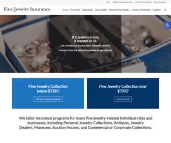 Finejewelryinsurance.com(Insurance for your jewelry collection) Screenshot