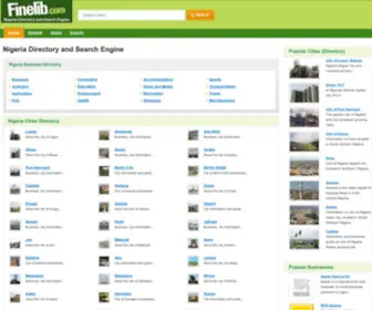 Finelib.com(Nigeria Business Directory and Search Engine) Screenshot
