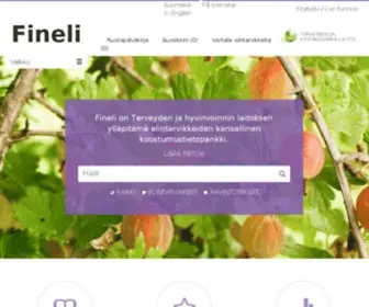 Fineli.fi(Etusivu) Screenshot