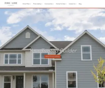 Finelinehomes.com(Home Builders in Pennsylvania and Southern New York) Screenshot