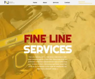 Finelineservicesinc.com(Fine Line Services) Screenshot