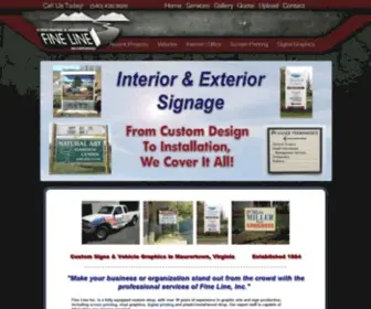 Finelinesigns.net(Fine Line Inc) Screenshot
