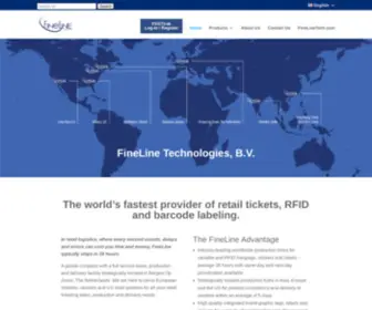 Finelinetech.nl(World's Fastest provider of retail tickets) Screenshot