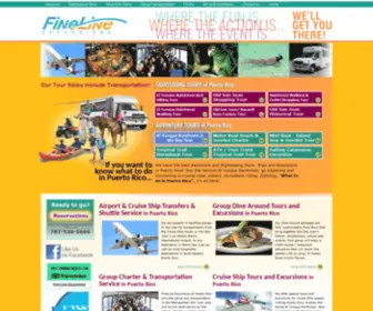 Finelinetours.com(Fun things and What to do in Puerto Rico Adventure Rainforest Tours Excursions Trips) Screenshot