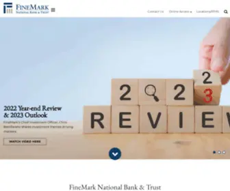 Finemarkbank.com(FineMark National Bank & Trust) Screenshot