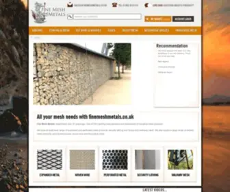 Finemeshmetals.co.uk(Fine Mesh Metals are UK Suppliers of Industrial Mesh including) Screenshot