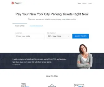 Finenyc.com(Pay Your New York City Parking Tickets Online) Screenshot