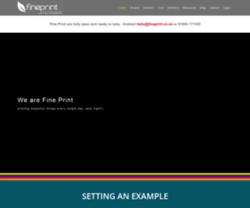 Fineprint.co.uk(We are Fine Print) Screenshot