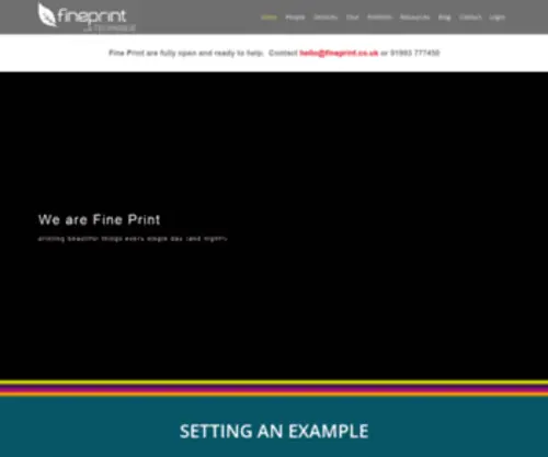 Fineprint.co.uk(Fine Print Services Ltd) Screenshot