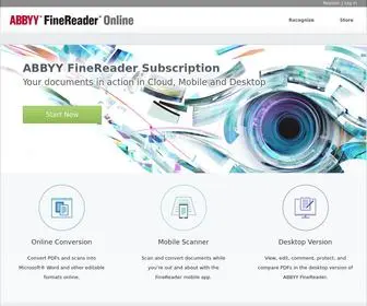 Finereaderonline.com(FineReader Online) Screenshot