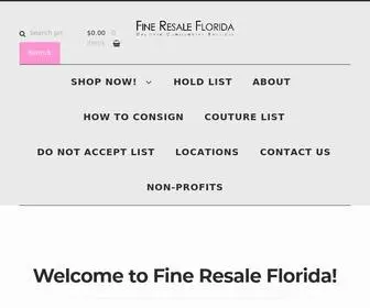 Fineresale.com(Shop Consignment Apparel & Furniture Online) Screenshot