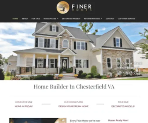 Finerhomesinc.net(Finer Homes) Screenshot