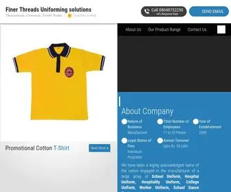 Finerthreads.in(Finer Threads Uniforming solutions) Screenshot