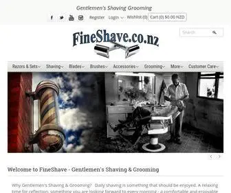 Fineshave.co.nz(FineShave Finest Shaving Supplies) Screenshot
