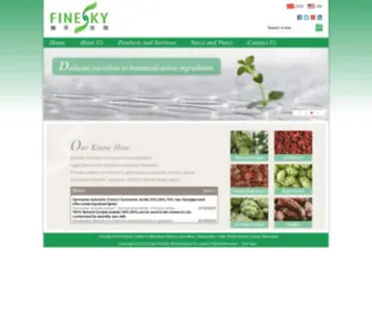 Fineskybiotech.com(Supplier of hops extract) Screenshot