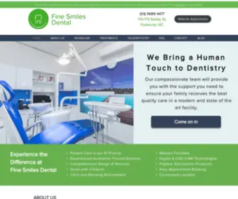 Finesmilesdental.com.au(Quality Dental Care For Your Family) Screenshot