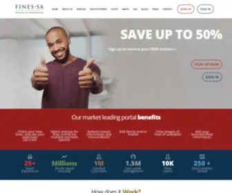 Finessa.co.za(Fines SA) Screenshot