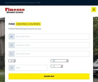 Finessedrivingschool.com(Finesse Driving School) Screenshot