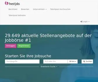 Finest-Jobs.com(Finest jobs) Screenshot
