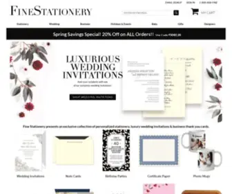 Finestationery.com(Personalized Stationery) Screenshot