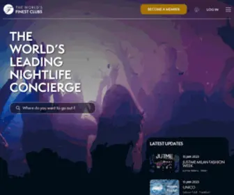 Finestclubs.com(The World's Finest Clubs) Screenshot