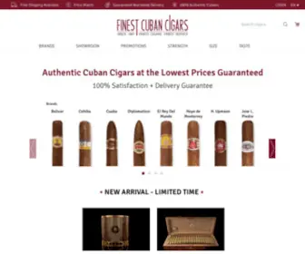 Finestcubancigars.com(Cuban cigars from Finest Cuban Cigars) Screenshot