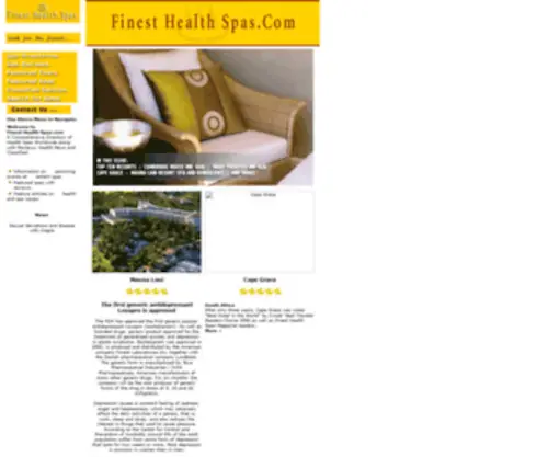 Finesthealthspas.com(Finest Health Spas) Screenshot