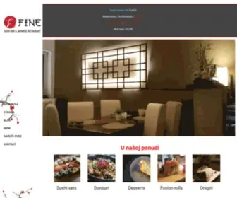 Finesushies.com(Fine sushi bar & Japanese restaurant Beograd) Screenshot