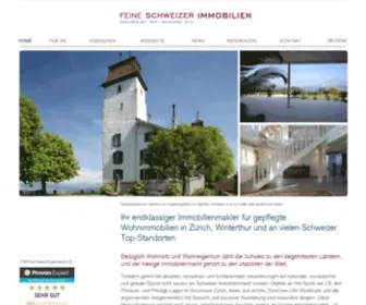 Fineswissproperties.ch(Ihr erstklassiger Immobilienmakler für gepflegte Wohnimmobilien in Zürich) Screenshot