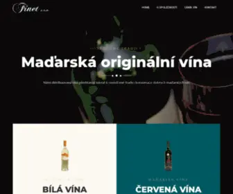 Finet-Vino.cz(Maďarská vína) Screenshot