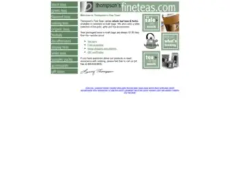 Fineteas.com(Thompson's Fine Teas) Screenshot