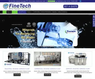 Finetech.com.pk(Finetech Water Treatment Technologies) Screenshot