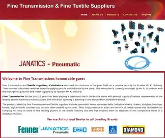 Finetransmission.com(Textile suppliers in coimbatore) Screenshot