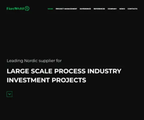 Fineweld.fi(Large scale process industry investment projects) Screenshot