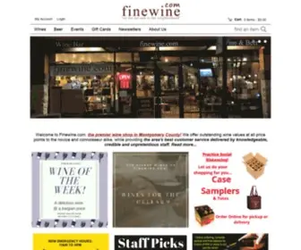 Finewine.com(Wine Store in RIO Washingtonian Center Gaithersburg) Screenshot