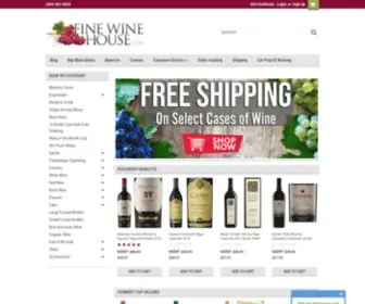 Finewinehouse.com(Buy Wine Online) Screenshot
