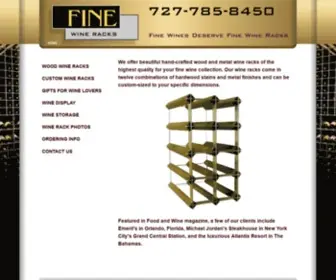 Finewineracks.com(Fine Wine Racks) Screenshot