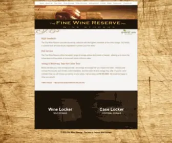 Finewinereserve.com(Toronto Wine Storage Facility) Screenshot