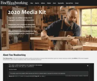 Finewoodworkingmediakit.com(Fine Woodworking Media Kit) Screenshot