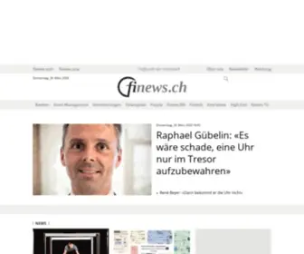 Finews.ch(Treffpunkt der Finanzwelt) Screenshot