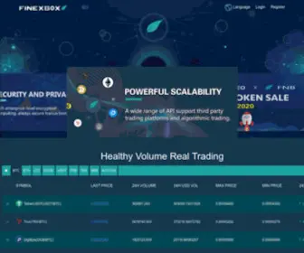 Finexbox.com(A Global digital currencies Exchange) Screenshot