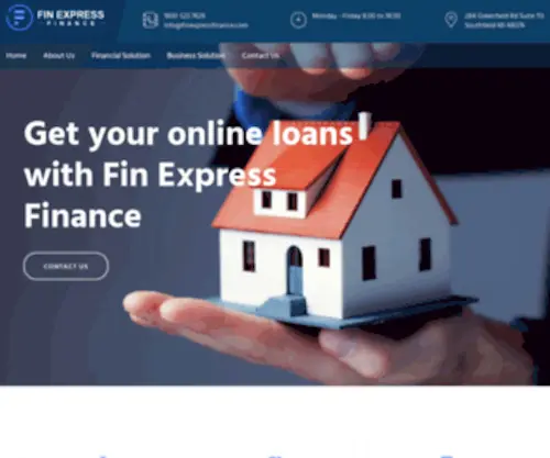 Finexpressfinance.com(A Finace Company) Screenshot