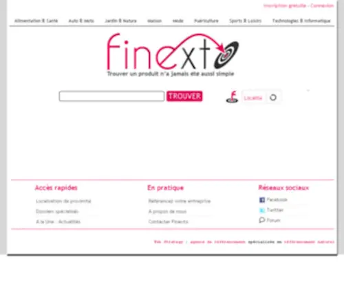 Finexto.com(Moteur de recherche local) Screenshot