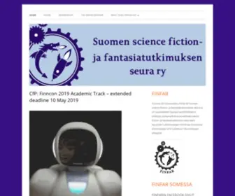 Finfar.org(The Finnish Society for Science Fiction and Fantasy Research) Screenshot
