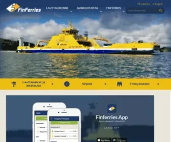 Finferries.fi(Etusivu) Screenshot